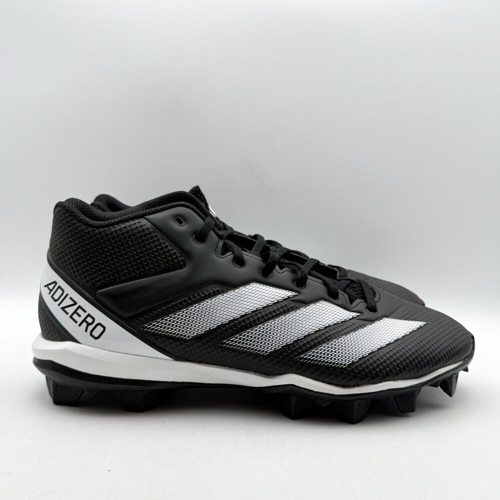 Adidas Mens Adizero Impact.2 MD Football Cleats Size 11 Black White Athletic EUC
